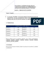 Trabajo N.1 Presupuesto Maestro (10 Productos)