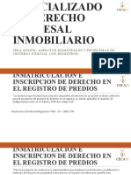 Sesión Iii - Curso Especializado en Derecho Procesal Inmobiliario