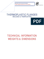 Thermoplastic Flanges: Technical Information Weights & Dimensions