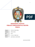 Monografia Gestio Publica Innovacion