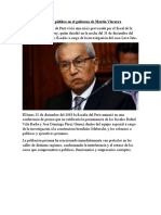 Crisis Del Ministerio Público en El Gobierno de Martin Vizcarra