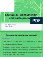 Lecture 36-Consumerism and Waste Products: Dr. Rajat Saxena Sot, Pdeu