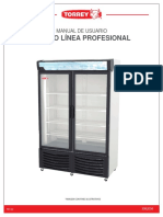 Manual de usuario equipo refrigerador profesional