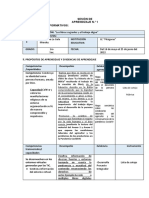 SESIÓN 1 II BIM 1ro Sec SESION APRENDIZAJE