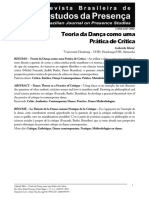 Teoria Da Dança Como Uma Prática de Crítica - Klein