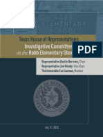 Robb Elementary Mass Killing Investigative Committee Preliminary Report July 17, 2022