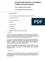 Plan de Capacitaciones - Manejo Integrado de Plagas Agrícolas