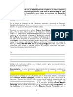 Notificación de Demanda en Referimiento para suspender Embargo