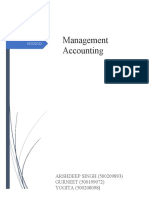 Management Accounting: ARSHDEEP SINGH (500209893) GURNEET (500199072) YOGITA (500208098)