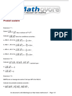 Exercices Produit Scalaire Maths Premiere 131