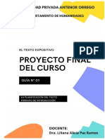 Guía - Proyecto Final Del Curso