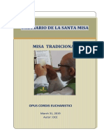 Ordinario de La Misa Tradicional Ultima Versiocc81n 2019