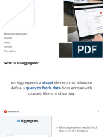 Aggregates 101: What Is An Aggregate? Sources Filters Sorting Test Values