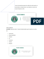 Visión y Valores Corporativos de Starbucks