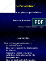 Mapa Periodístico - Límites de Los Géneros Periodísticos