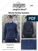 Ecological Wool® Manly Henley Sweater: Designed by Vera Sanon