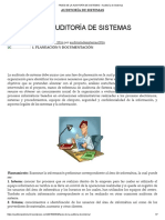 FASES DE LA AUDITORÍA DE SISTEMAS - Auditoría de Sistemas