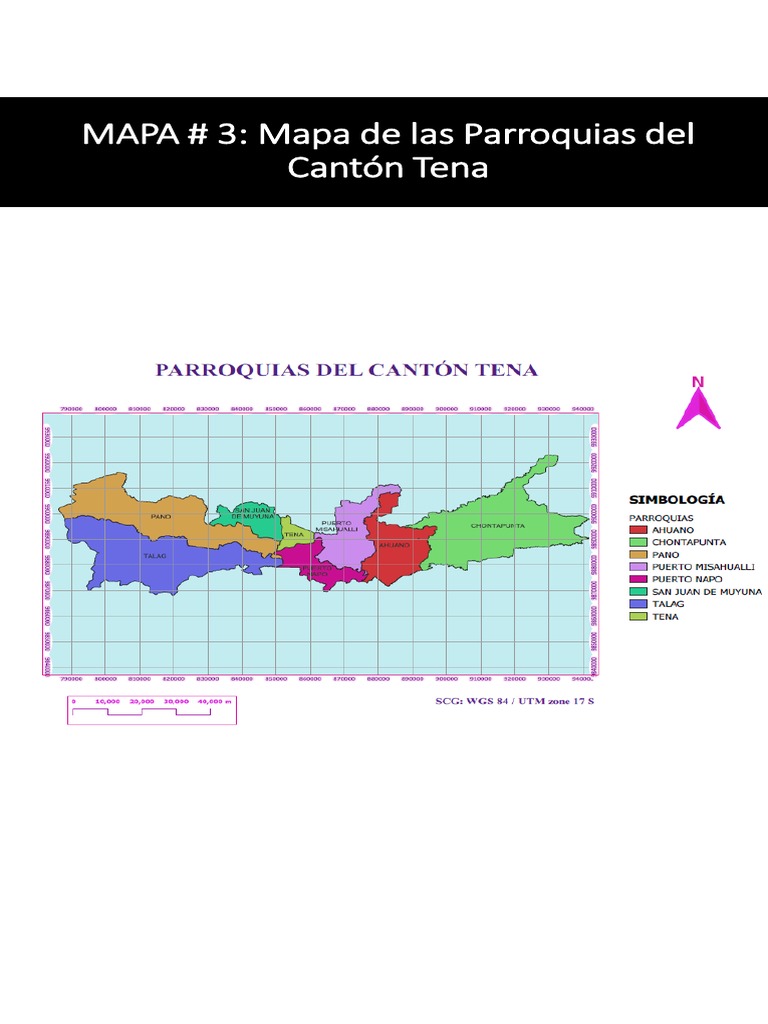Mapa de Parroquias del Cantón Tena | PDF