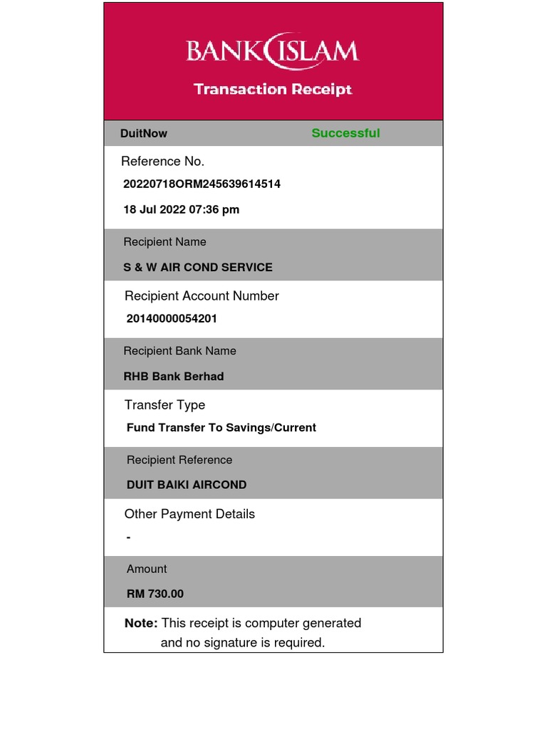 Transaction Receipt | PDF