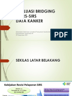 Evaluasi 1 Briding SIMRS-SIRS Data Kanker