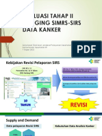 Evaluasi 2 Briding SIMRS-SIRS Data Kanker