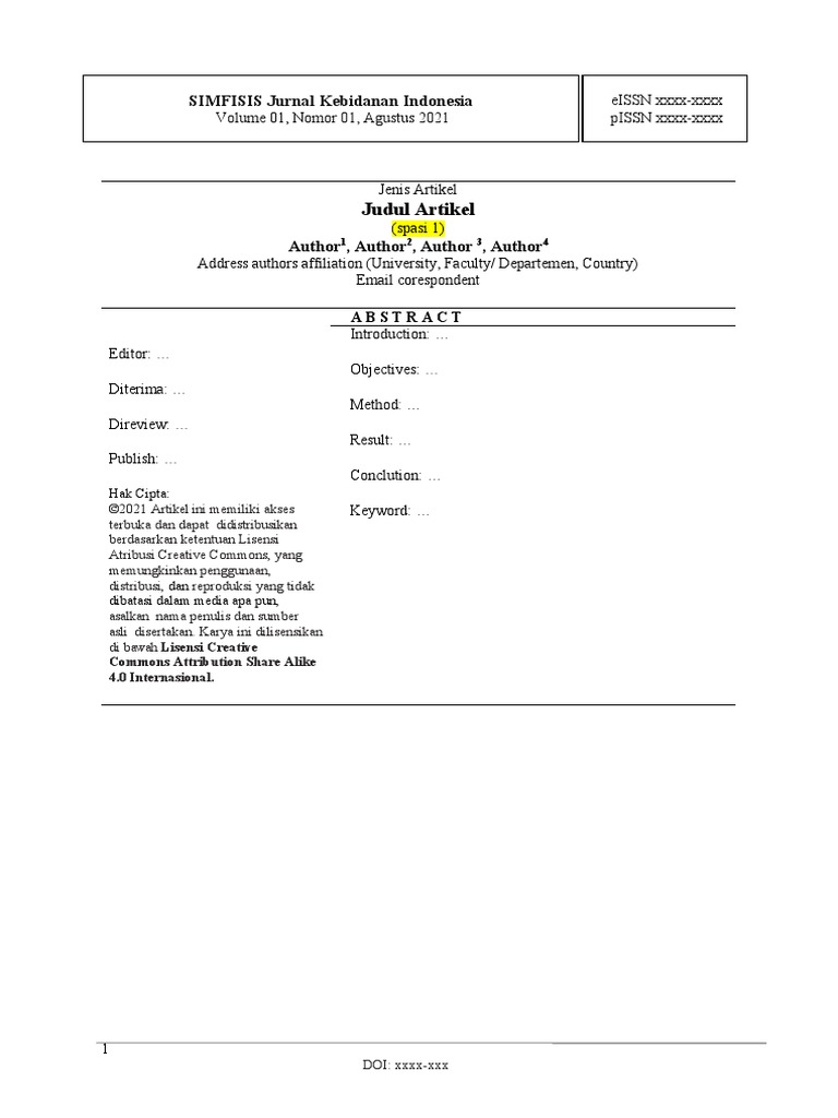 Template SIMFISIS | PDF