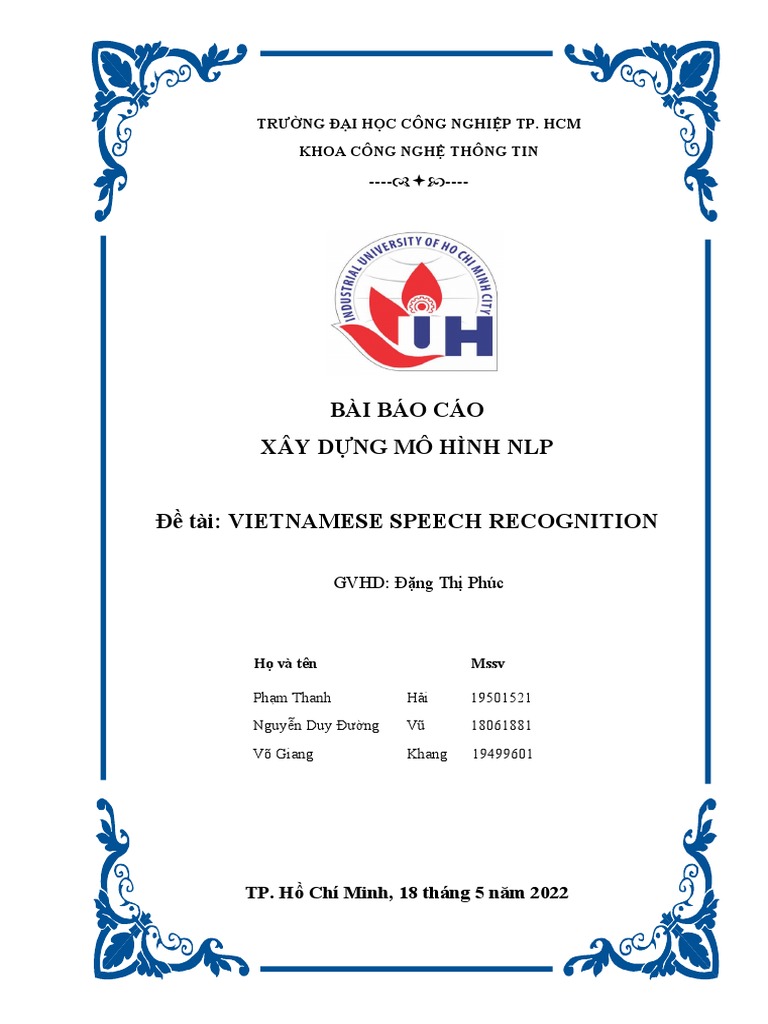 Nhóm Vietnamese Speech Recognition | PDF