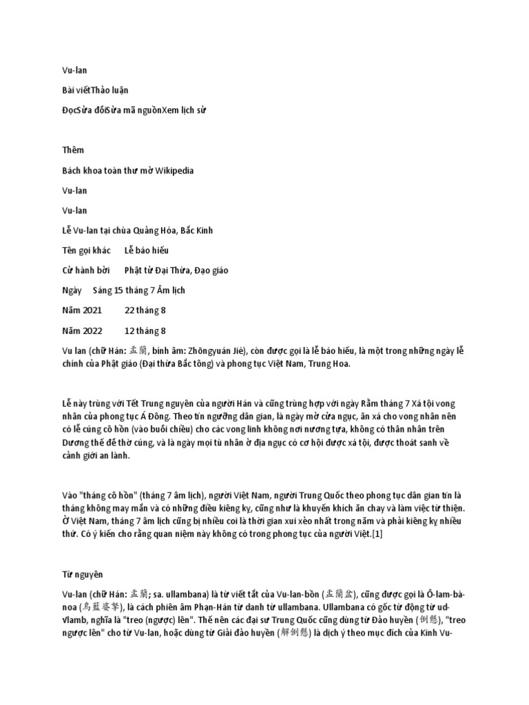 Vu Lan PDF