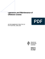 API Recommended Practice 2d 2003 Operation and Maintenance of Offshore Cranespdf