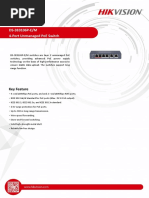 Ds-3E0106P-E/M 4-Port Unmanaged Poe Switch: Key Feature