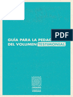 Guia Pedagogica volumen testimonial  Comisión de la verdad