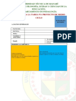 Matriz para La Tarea 5 Proyecto de Medio Ciclo