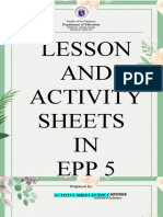 Activity Sheet in Epp 5