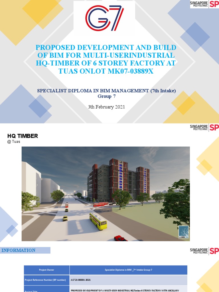 BIM Development for 6-Storey Factory | PDF | 3 D Computer Graphics ...