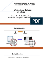 Clases Proceso de Solidificación y Energías Asociadas