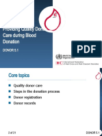 7) Providing Quality Donor Care