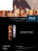 Chess Game Businessman PowerPoint Templates