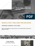 Module 2: Topic 1-Rizal Family Tree and History