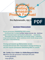 Aplikasi Marketing Mix Produk Farmasi Slide