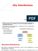 Probability Distributions: - Dr. Niharika Verma