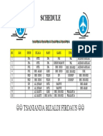 Jadwal Pelajaran Zaldi