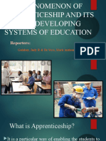 The Phenomenon of Apprenticeship and Its Role in Developing Systemof Education