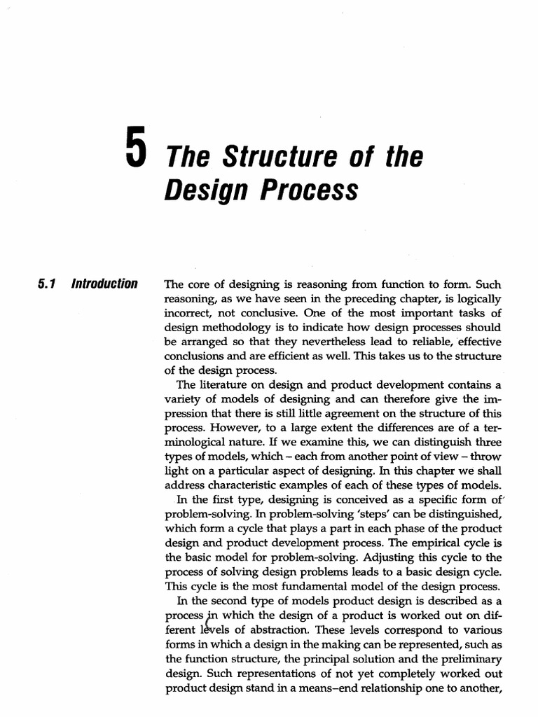 Structure of the Design Process Explained | PDF | Design | Thought