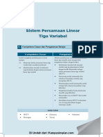 Bab 2 Sistem Persamaan Linear Tiga Variabel