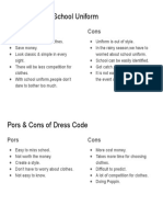School Uniform & Dress Code