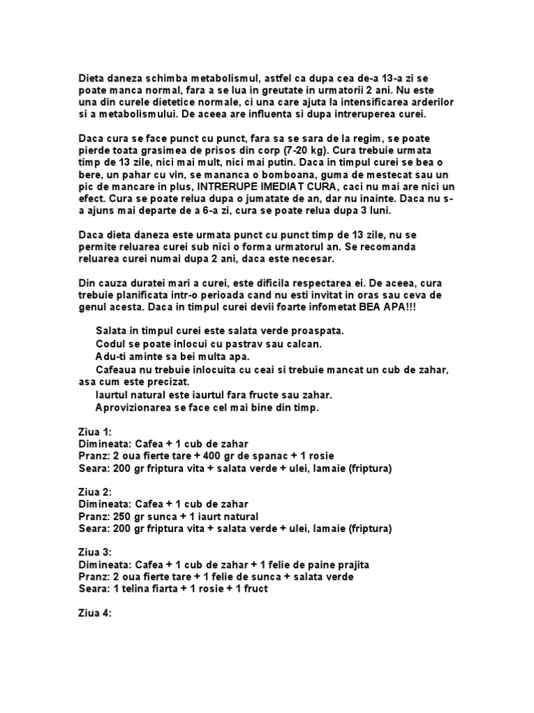Dieta Daneza Schimba Metabolismul