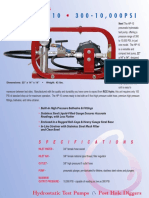 Model HP-10 3 0 0 - 1 0, 0 0 0 P S I: Hydrostatic Test Pumps Post Hole Diggers