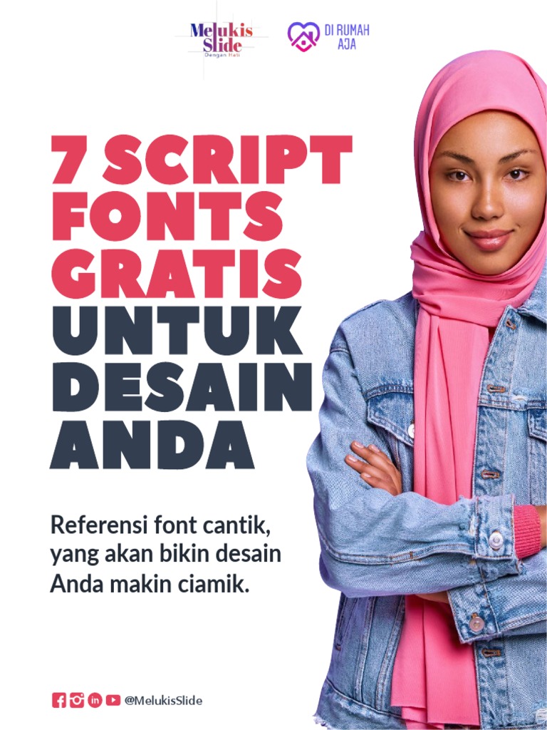 7 Font Script Gratis untuk Desain | PDF