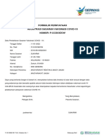 Formulir Pernyataan Registrasi Sasaran Vaksinasi Covid-19 Nomor: P-Ccdc9Zow