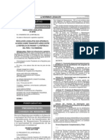 Decreto Supremo 051-2001 PCM Sobre Reparaciones Económicas A Víctimas